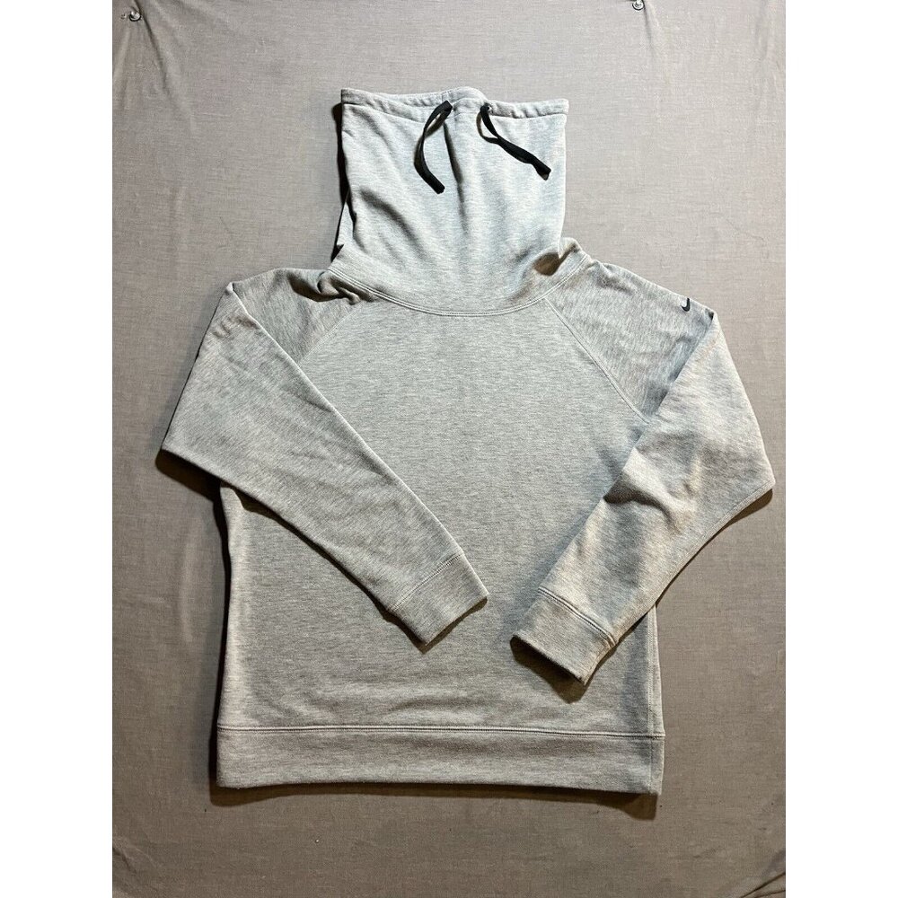 Nike Sweatshirt Women’s M Gray High Neck Turtle Drawstrings‎ Long Sleeve.